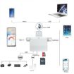 USB-C/Type-C + 8PIN Docking Station NK-939C (Blue) - 3