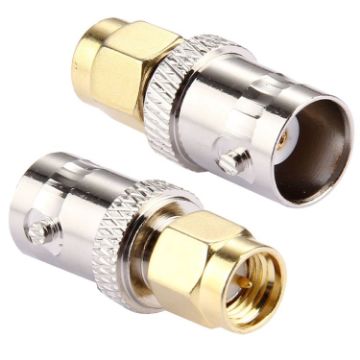 BNC Female to SMA Male Connector (2 Pack) - 1