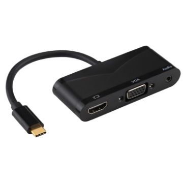 V83 USB-C to 4K HDMI/VGA + 3.5mm Audio & USB Adapter - 1