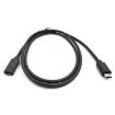100W USB-C Female to Male 4K Video Data Extension Cable, 1m Black - 3