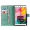 Galaxy Tab A 8.0 Butterfly Pattern Flip Case with Slots (Green) - 3