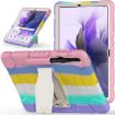 Samsung Galaxy Tab S7+/S7 FE/S8+ 3-Layer Protection Case, Pink - 2