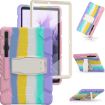 Samsung Galaxy Tab S7+/S7 FE/S8+ 3-Layer Protection Case, Pink - 3