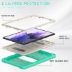 Samsung Galaxy Tab S7+/S7 FE/S8+ 3-Layer Case with Holder Mint Green - 5