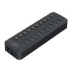 ORICO CT2U3-10AB-BK 10 In 1 USB HUB, Individual Switches, Black - 1