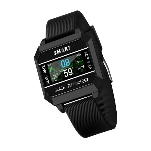 F8 Smart Watch: Waterproof, Sleep & Heart Monitoring, Black - 1