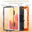 Shockproof Orange Tablet Case for Galaxy Tab A7 2020 with Strap - 5