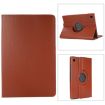 Galaxy Tab A8 Leather Case with 360 Rotation & Sleep/Wake, Brown - 1