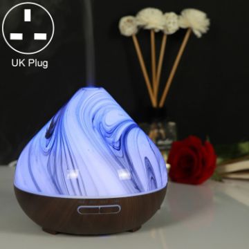 400ml Volcano Humidifier Glass Aromatherapy UK Plug (Coffee) - 1