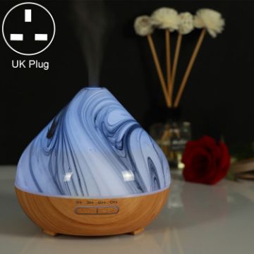 Volcano Shape Humidifier Glass Aromatherapy Machine, UK Plug, Khaki - 1