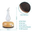 Wood Essential Oil Diffuser Aromatherapy Machine, AU Plug, Dark Brown - 5