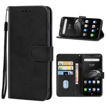 Black Leather Phone Case for Ulefone Armor 7E - 1
