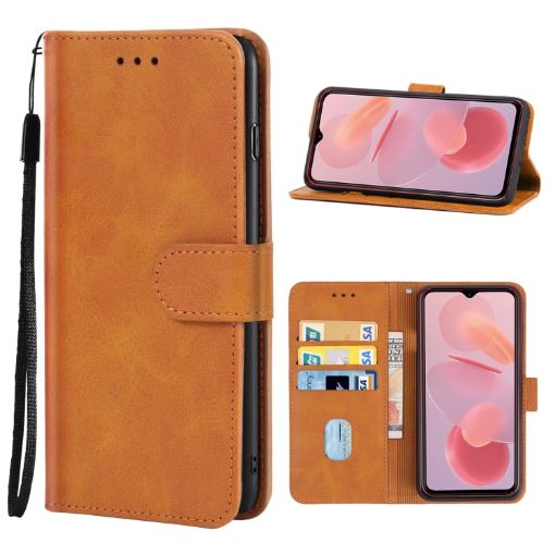 Ulefone Note 12P Brown Leather Phone Case - 1