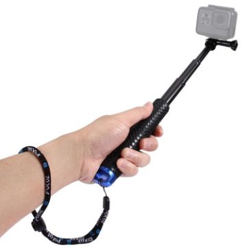 PULUZ Extendable Pole Monopod for GoPro, Insta360, DJI, 19-49cm Length - 1