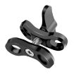 PULUZ Ball Clamp CNC Aluminum Flashlight for Diving Photography (Black) - 1