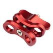 PULUZ Red Ball Clamp Close Hole Diving Camera Bracket CNC Aluminum - 1