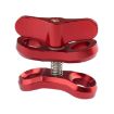 PULUZ Red Ball Clamp Close Hole Diving Camera Bracket CNC Aluminum - 2