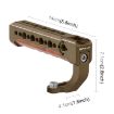 PULUZ Bronze Wooden Top Handle with Cold Shoe for Camera Cage - 2