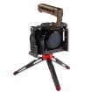 PULUZ Bronze Wooden Top Handle with Cold Shoe for Camera Cage - 6
