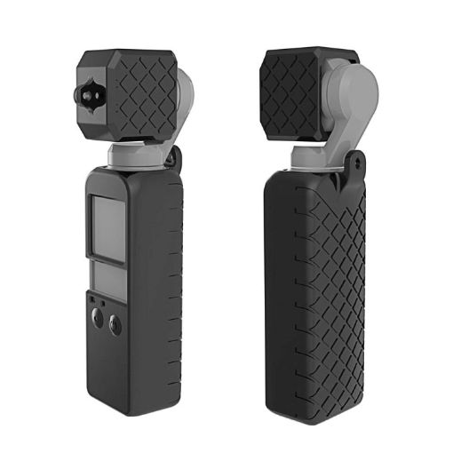 PULUZ 2 in 1 Silicone Case for DJI OSMO Pocket (Black) - 1