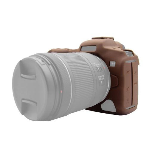 PULUZ Coffee Silicone Protective Case for Canon EOS R5 - 1