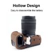 PULUZ Coffee Silicone Protective Case for Canon EOS R5 - 6