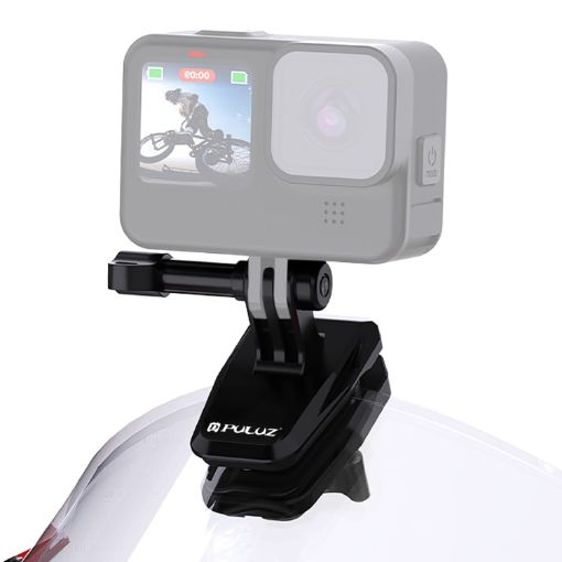 PULUZ Black Motorcycle Windshield Camera Mount Clip Bracket - 1