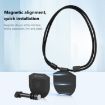 PULUZ Action Camera Magnetic Neck Mount Holder Vlog Strap, Black - 3