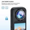 PULUZ Transparent PC Lens Guard for Insta360 X5 Rotation Cover - 6