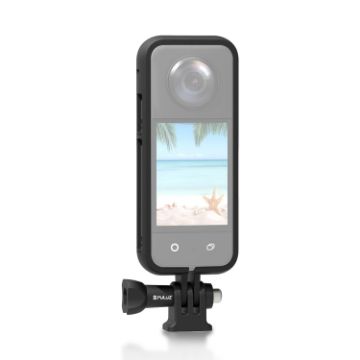 Insta360 X3 PULUZ ABS Protective Frame Adapter & Screw (Black) - 1