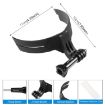 PULUZ Action Camera Helmet Chin Mount for Motorcycles (Black) - 2