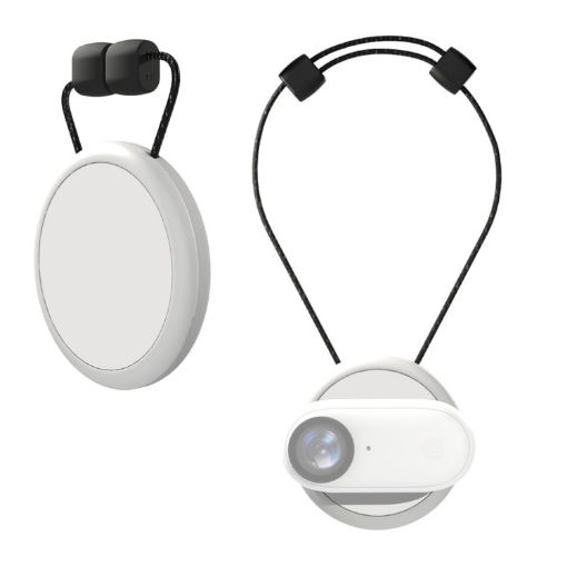 PULUZ Magnetic Pendant Holder for Insta360 GO 3/GO 3S (White) - 1