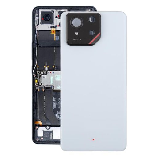 Asus ROG Phone 9 5G Glass Back Cover with Lens (Matte White) - 1