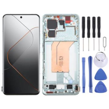 Xiaomi 14 Pro Green AMOLED LCD Screen Digitizer with Frame Original - 1