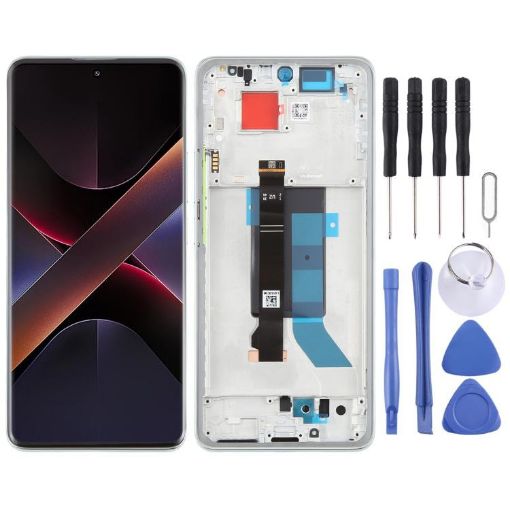 Xiaomi Poco X7 5G AMOLED LCD Screen Digitizer with Frame (Green) - 1