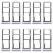 For Xiaomi Redmi 14C 4G 10pcs SIM & Micro SD Card Trays (Purple) - 1