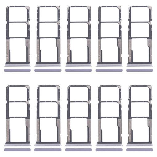 For Xiaomi Redmi 14C 4G 10pcs SIM & Micro SD Card Trays (Purple) - 1