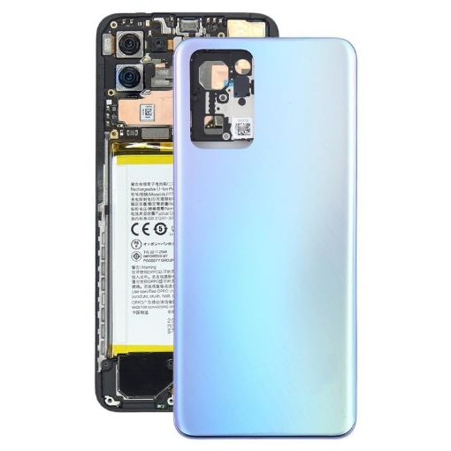 OPPO Reno7 5G CPH2371 Blue Battery Back Cover with Frame - 1