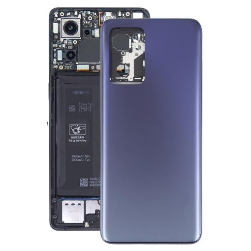 OPPO Find X5 Lite Blue Battery Back Cover with Middle Frame - 1