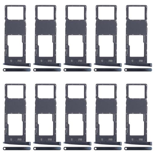 Moto G6 Plus 10pcs Original SIM + Micro SD Card Tray (Black) - 1