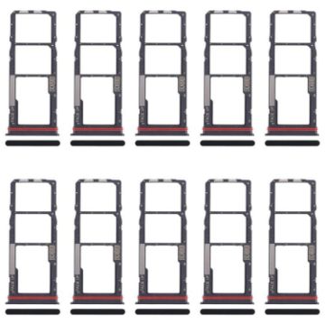 10pcs Original Black SIM & Micro SD Card Trays for Moto G04s - 1