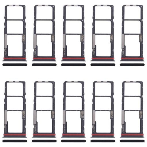 10pcs Original Black SIM & Micro SD Card Trays for Moto G04s - 1