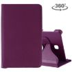 Purple Litchi Texture Rotating Leather Case for Galaxy Tab A 8.0 T387 - 1