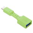 5 PCS USB-C Male to USB 3.0 Female OTG Adapter - Green - 3