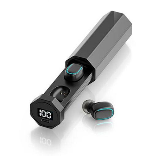 C1 Bluetooth 5.0 TWS Earphone with Charging Box (Black) - 1