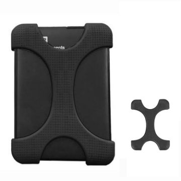 2.5" Hard Drive Silicone Case for WD/Seagate/Toshiba, No Hole, Black - 1