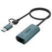 Onten UE101 USB3.0 Gigabit Network Card & Hub (Blue) - 1