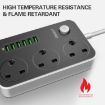 LDNIO SC3604 Travel Home Office Socket, 6 USB Ports, 2m Cable - 5