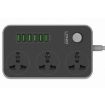 LDNIO SC3604 Multi-function Travel Home Office Socket, 6 USB, EU Plug - 2