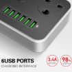LDNIO SC3604 Multi-function Travel Home Office Socket, 6 USB, EU Plug - 6